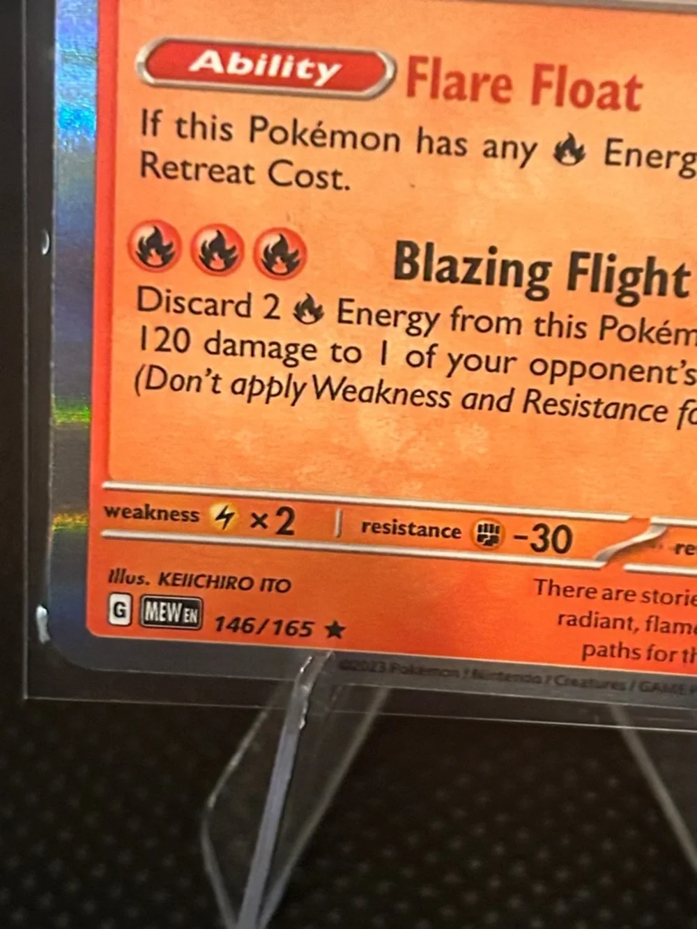 Pokemon Moltres Holo 146/165 from the Scarlet‎ & Violet 151 Set M/NM